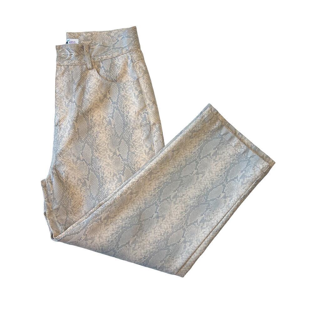 Agrape Kiss Snake Skin High Waisted Pants Size S